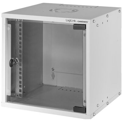 LogiLink W66Z30G - Coffret mural 10" 6U profondeur 230 mm (6 HE, Rack 10 pouces), Armoire serveur, Gris LogiLink W66Z30G - Coffret mural 10" 6U profondeur 230 mm (6 HE, Rack 10 pouces), Armoire serveur, Gris