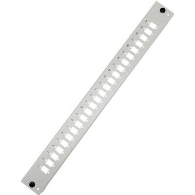 Tecline Façade pour boîtier d'épissures 19" 1U, 24x LC Duplex, SC / E2000 / LSH Simplex, gris clair RAL 7035, Armoire serveur : accessoires, Gris Tecline Façade pour boîtier d'épissures 19" 1U, 24x LC Duplex, SC / E2000 / LSH Simplex, gris clair RAL 7035, Armoire serveur : accessoires, Gris