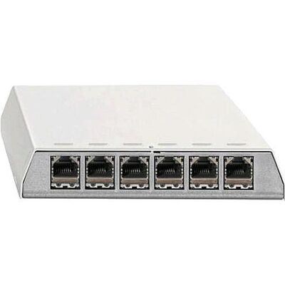 Wilhelm Rutenbeck 6 Ports Cat6 Patch Panel - Montage mural & rail DIN Wilhelm Rutenbeck 6 Ports Cat6 Patch Panel - Montage mural & rail DIN