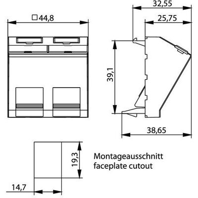 Telegärtner TG FrançaisH02010C0063Plaque centrale haute 45x45 inclinée pour, Serveur : accessoires, Blanc Telegärtner TG FrançaisH02010C0063Plaque centrale haute 45x45 inclinée pour, Serveur : accessoires, Blanc