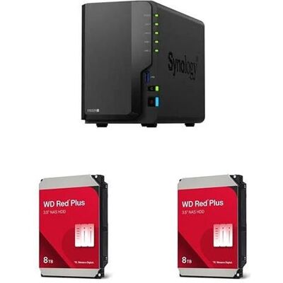Synology DiskStation DS225+ WD Red Plus NAS Festplatte - 8 TB, 256MB (2 x 8 To, WD Red Plus), NAS Synology DiskStation DS225+ WD Red Plus NAS Festplatte - 8 TB, 256MB (2 x 8 To, WD Red Plus), NAS