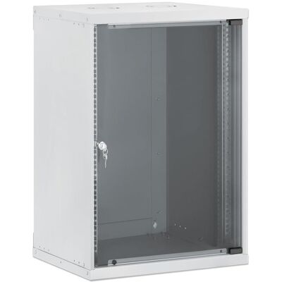 Intellinet Répartiteur réseau mural 19", gamme Basic, 15 U, profondeur 400 mm, gris (15 HE, Rack 19 pouces), Armoire serveur, Gris Intellinet Répartiteur réseau mural 19", gamme Basic, 15 U, profondeur 400 mm, gris (15 HE, Rack 19 pouces), Armoire serveur, Gris