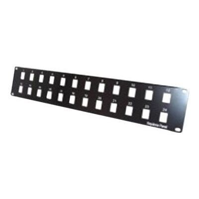 Tecline Rack de modules pour 24 prises de connexion Keystone, 48.30cm (19"), noir Pour la mise en place, Armoire serveur : accessoires, Noir Tecline Rack de modules pour 24 prises de connexion Keystone, 48.30cm (19"), noir Pour la mise en place, Armoire serveur : accessoires, Noir