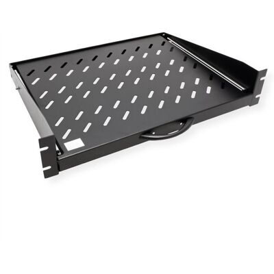 Value 19"-Fachboden, 2HE, ausziehbar, Armoire serveur : accessoires, Noir Value 19"-Fachboden, 2HE, ausziehbar, Armoire serveur : accessoires, Noir