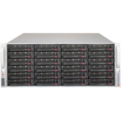 Supermicro Châssis de serveur Super Micro 4U/2x600W/24x3.5" SAS3 SC846B (Serveur rack), Serveur Supermicro Châssis de serveur Super Micro 4U/2x600W/24x3.5" SAS3 SC846B (Serveur rack), Serveur