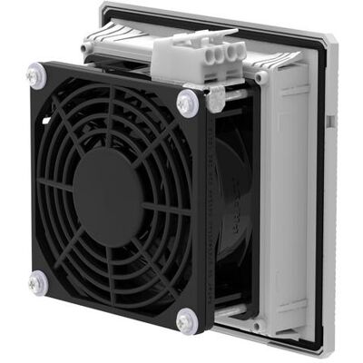 Pfannenberg PF 11000 230 V 54 9011 Ventilateur et filtre (L × H × P) 109 × 109 × 66 mm 1 pièce(s), Armoire serveur : accessoires, Noir Pfannenberg PF 11000 230 V 54 9011 Ventilateur et filtre (L × H × P) 109 × 109 × 66 mm 1 pièce(s), Armoire serveur : accessoires, Noir