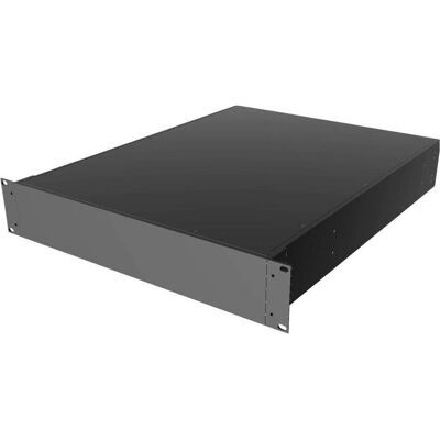 Hammond Boîtier en aluminium pour montage sur rack/plateau de bureau, 2U, 560 mm de profondeur, Serveurs lame Hammond Boîtier en aluminium pour montage sur rack/plateau de bureau, 2U, 560 mm de profondeur, Serveurs lame