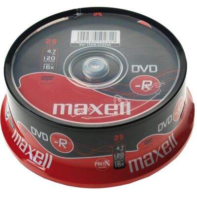 Maxell MAX-DMR47S2 (25x), Support de données optiques Maxell MAX-DMR47S2 (25x), Support de données optiques