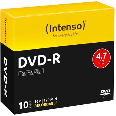 Intenso Dvd-R (10x), Support de données optiques Intenso Dvd-R (10x), Support de données optiques