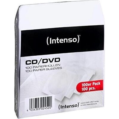 Intenso Pochette pour CD/DVD (paquet de 50), CD + DVD : accessoires Intenso Pochette pour CD/DVD (paquet de 50), CD + DVD : accessoires