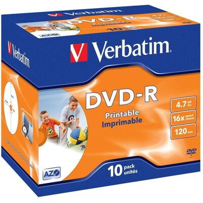 Verbatim Dvd-R (10x), Support de données optiques Verbatim Dvd-R (10x), Support de données optiques