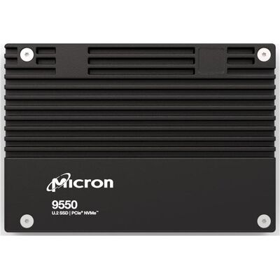Micron 9550 MAX 6400GB NVMee U.2 15mm (6400 Go, 2.5"), SSD Micron 9550 MAX 6400GB NVMee U.2 15mm (6400 Go, 2.5"), SSD