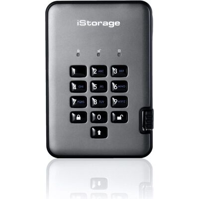 iStorage diskAshur Pro2 1TB FIPS CERT (1 To), Disque dur externe, Gris iStorage diskAshur Pro2 1TB FIPS CERT (1 To), Disque dur externe, Gris