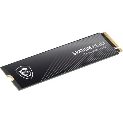 MSI SSD 2TB Spatium M580 (M.2 2280) PCIe 5.0 NVMe (2000 Go, M.2 2280), SSD MSI SSD 2TB Spatium M580 (M.2 2280) PCIe 5.0 NVMe (2000 Go, M.2 2280), SSD