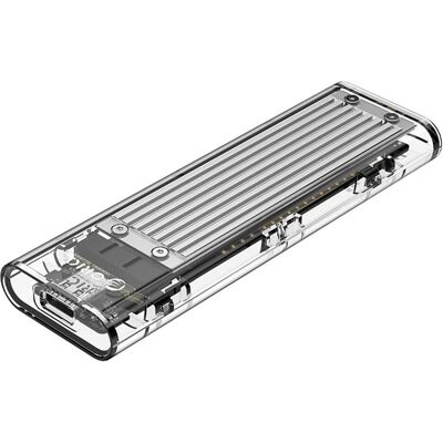 Orico m.2 nvme to usb 3.1 gen-2 type-c transparent ssd enclosure (M.2), Boîtier pour disques durs, Transparent Orico m.2 nvme to usb 3.1 gen-2 type-c transparent ssd enclosure (M.2), Boîtier pour disques durs, Transparent