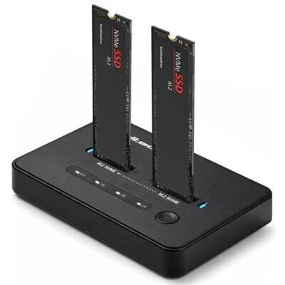 Qoltec Stacja dokujšca dysków SSD M.2 NVMe PCIe USB-C 20Gb/s DUAL 2x8TB klonowanie offline, Disque dur : accessoires Qoltec Stacja dokujšca dysków SSD M.2 NVMe PCIe USB-C 20Gb/s DUAL 2x8TB klonowanie offline, Disque dur : accessoires