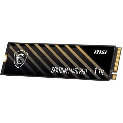 MSI SPATIUM M470 PRO PCIe 4.0 NVMe M.2 500GB (500 Go, M.2), SSD MSI SPATIUM M470 PRO PCIe 4.0 NVMe M.2 500GB (500 Go, M.2), SSD