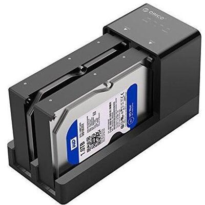 Orico Station d'accueil SATA 2.5"/3.5" - USB 3.2 Gen 1 (6528US3-C-EU-BK-BP), Disque dur : accessoires Orico Station d'accueil SATA 2.5"/3.5" - USB 3.2 Gen 1 (6528US3-C-EU-BK-BP), Disque dur : accessoires