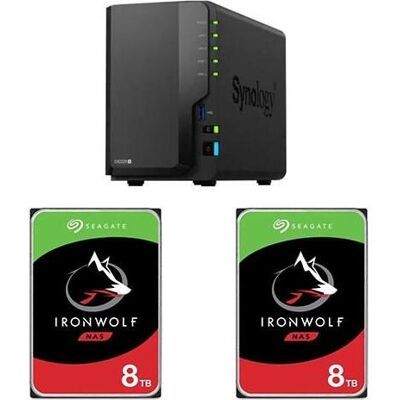 Synology DiskStation DS225+ Seagate IronWolf - 8 TB (2 x 8 To, Seagate Ironwolf), NAS, Noir Synology DiskStation DS225+ Seagate IronWolf - 8 TB (2 x 8 To, Seagate Ironwolf), NAS, Noir