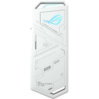 Asus Geh USB ROG Strix Arion White M2 Boîtier SSD avec Aura (M.2), Boîtier pour disques durs, Blanc Asus Geh USB ROG Strix Arion White M2 Boîtier SSD avec Aura (M.2), Boîtier pour disques durs, Blanc