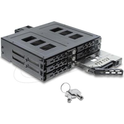 Delock 5.25? Wechselrahmen für 6 x 2.5? SATA oder SAS HDD / SSD mit Schloss (47142), Disque dur : accessoires Delock 5.25? Wechselrahmen für 6 x 2.5? SATA oder SAS HDD / SSD mit Schloss (47142), Disque dur : accessoires