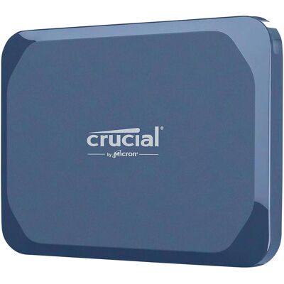 Crucial X10 Portable SSD (1 To), SSD externe, Noir, Bleu Crucial X10 Portable SSD (1 To), SSD externe, Noir, Bleu