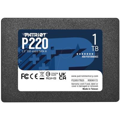 Patriot P220 (1000 Go, 2.5"), SSD Patriot P220 (1000 Go, 2.5"), SSD