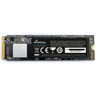 MediaRange Interne.M.2 SSD 2280 NVMe PCIe TLC Nand (512 Go, M.2 2280), SSD MediaRange Interne.M.2 SSD 2280 NVMe PCIe TLC Nand (512 Go, M.2 2280), SSD