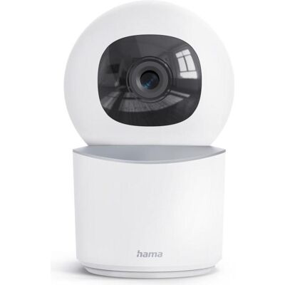 Hama Caméra de surveillance intelligente, d'intérieur, avec enregistrement, orientable, Caméra réseau, Blanc Hama Caméra de surveillance intelligente, d'intérieur, avec enregistrement, orientable, Caméra réseau, Blanc