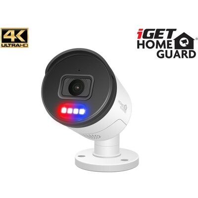 iGet HOMEGUARD HGNHK938CAM - Caméra IP PoE s 4K rozlišením, obousměrným zvukem, LED světlem (3840 x 2160 pixels), Caméra réseau, Blanc iGet HOMEGUARD HGNHK938CAM - Caméra IP PoE s 4K rozlišením, obousměrným zvukem, LED světlem (3840 x 2160 pixels), Caméra réseau, Blanc