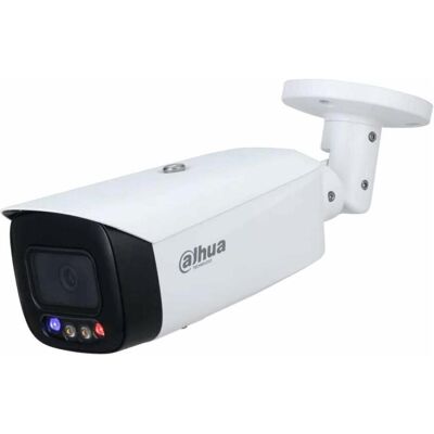Dahua CCTV 4MP Smart Dual Light Active Deterrence Fixed-focal Bullet WizSense Network Camera, DH-IPC (2560 x 1440 Pixels), Caméra réseau, Blanc Dahua CCTV 4MP Smart Dual Light Active Deterrence Fixed-focal Bullet WizSense Network Camera, DH-IPC (2560 x 1440 Pixels), Caméra réseau, Blanc