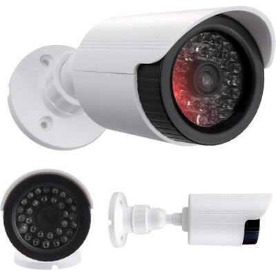 Comm-Tec Attrappe einer Röhrenkamera IR1800 W, Caméra réseau, Blanc Comm-Tec Attrappe einer Röhrenkamera IR1800 W, Caméra réseau, Blanc