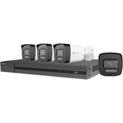 EZVIZ H3K PoE Kit 4K (8 Mpx), Webcam, Blanc, Noir EZVIZ H3K PoE Kit 4K (8 Mpx), Webcam, Blanc, Noir