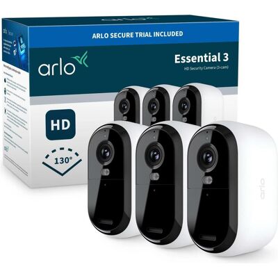 Arlo Essential 3 Set de 3 (1920 x 1080 Pixels), Caméra réseau, Blanc Arlo Essential 3 Set de 3 (1920 x 1080 Pixels), Caméra réseau, Blanc
