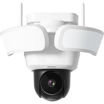 Caméra de surveillance Wi-Fi Aosu L5P 5MP 360° avec projecteurs Caméra de surveillance Wi-Fi Aosu L5P 5MP 360° avec projecteurs