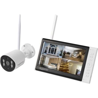 Sygonix SY-7187100 Kit de caméras de surveillance sans fil à 4 canaux avec 1 caméra 1280 x 720 (1280 x 720 pixels), Caméra réseau Sygonix SY-7187100 Kit de caméras de surveillance sans fil à 4 canaux avec 1 caméra 1280 x 720 (1280 x 720 pixels), Caméra réseau
