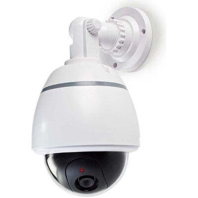 Nedis Caméra de surveillance factice dôme IP44 fonctionnant sur piles intérieur/extérieur blanc blanc, Caméra réseau, Blanc Nedis Caméra de surveillance factice dôme IP44 fonctionnant sur piles intérieur/extérieur blanc blanc, Caméra réseau, Blanc