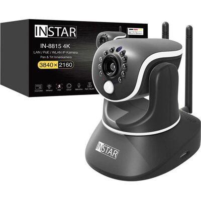 Instar IN-8815 4K POE/WLAN noir 18005 Caméra de surveillance IP (3840 x 2160 pixels), Caméra réseau, Noir Instar IN-8815 4K POE/WLAN noir 18005 Caméra de surveillance IP (3840 x 2160 pixels), Caméra réseau, Noir