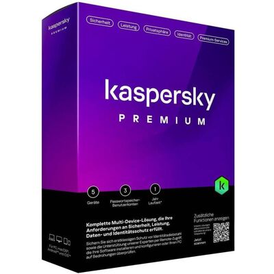Kaspersky Premium Antivirus Sécurité - 1 An - Version Complète Kaspersky Premium Antivirus Sécurité - 1 An - Version Complète