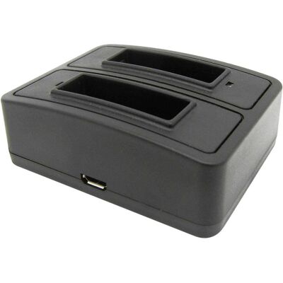 Easypix Chargeur de batterie GoXtreme pour Black Hawk et Stage (Chargeur de batterie d'appareil photo), Alimentation pour appareil photo, Noir Easypix Chargeur de batterie GoXtreme pour Black Hawk et Stage (Chargeur de batterie d'appareil photo), Alimentation pour appareil photo, Noir