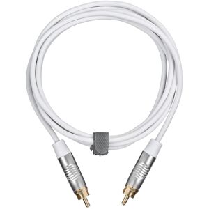 Fuj Tek 2m RCA Male Audio Cable, White (2 m, Câbles Cinch), Câble audio Fuj Tek 2m RCA Male Audio Cable, White (2 m, Câbles Cinch), Câble audio