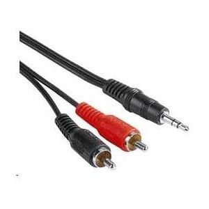 Premiumcord - Jack 3,5 Mm RCA Kabel X2 - 3M - Noir - Cable Premiumcord - Jack 3,5 Mm RCA Kabel X2 - 3M - Noir - Cable