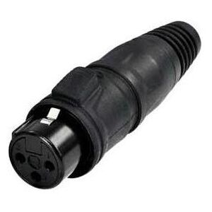 Rean RCX3F-Z-001-1 Connecteur XLR femelle, droit Nombre de pôles (num) : 3 1 pc., Connecteur audio, Noir Rean RCX3F-Z-001-1 Connecteur XLR femelle, droit Nombre de pôles (num) : 3 1 pc., Connecteur audio, Noir