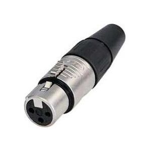 Connecteur XLR 3 broches Rean AV RC3F - Droit - Audio professionnel Connecteur XLR 3 broches Rean AV RC3F - Droit - Audio professionnel