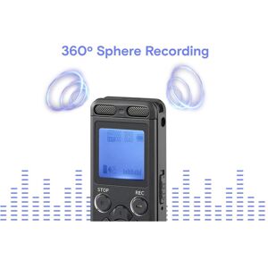 Dictaphone numérique Renkforce RF-DVR-E36 - Enregistreur vocal 8GB 70h Réduction du bruit Dictaphone numérique Renkforce RF-DVR-E36 - Enregistreur vocal 8GB 70h Réduction du bruit