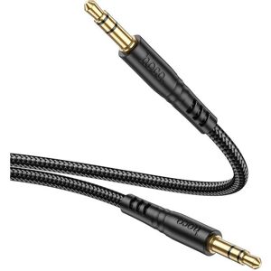 Hoco Cable kabel AUX Jack 3,5 mm (male) to Jack 3,5 mm (male) UPA24 1 m black (1 m, Câble AUX), Câble audio Hoco Cable kabel AUX Jack 3,5 mm (male) to Jack 3,5 mm (male) UPA24 1 m black (1 m, Câble AUX), Câble audio