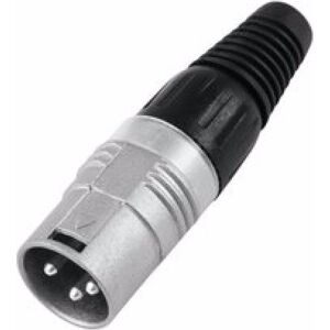 Hicon XLR mâle 3 pôles HI-X3CM, Connecteur audio, Noir, Argent Hicon XLR mâle 3 pôles HI-X3CM, Connecteur audio, Noir, Argent