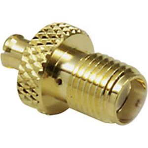 BKL Electronic Adaptateur MCX mâle vers SMA femelle, Câble + prise électronique, Or BKL Electronic Adaptateur MCX mâle vers SMA femelle, Câble + prise électronique, Or