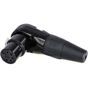 Rean RC5FR-B - Connecteur XLR à 5 broches en angle - Noir Rean RC5FR-B - Connecteur XLR à 5 broches en angle - Noir