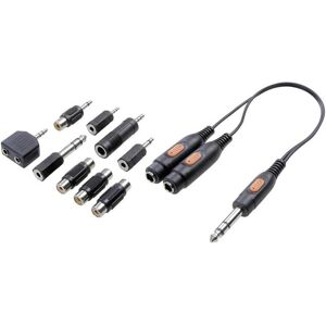 SpeaKa Professional Kit adaptateur jack/cinch (Adaptateur jack), Adaptateur audio, Noir SpeaKa Professional Kit adaptateur jack/cinch (Adaptateur jack), Adaptateur audio, Noir